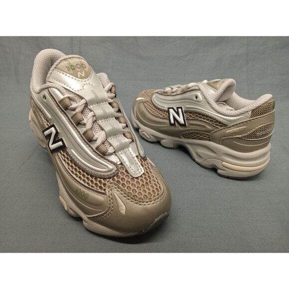 New Balance Boys 1000 Sneakers Lace Up PC1000NK Brown Grey Size 12 NEW NO BOX! - Picture 1 of 11